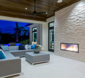 Entertaining Area W/ Fireplace